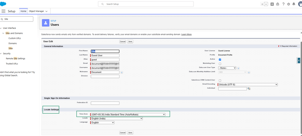 8. Configure Site Guest User Time Zone 7