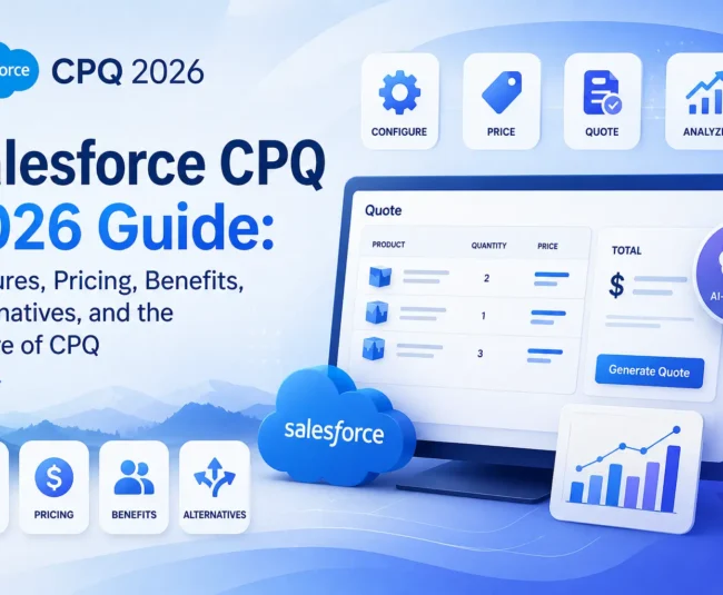 Salesforce CPQ 2026 Guide Features, Pricing, Benefits, Alternatives, and the Future of CPQ