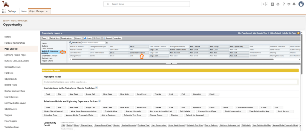 Generate Document Using Lightning Experience 8