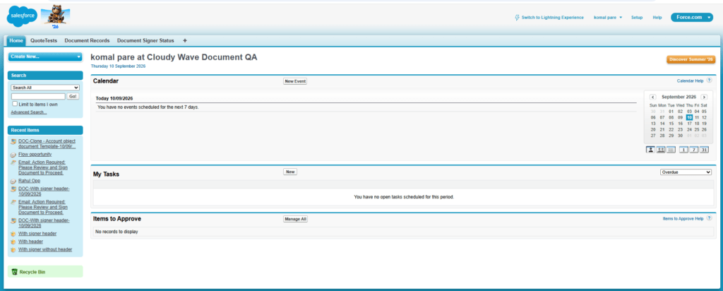 Generate Document Using Classic View 4