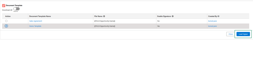 Generate Document Using Classic View 3